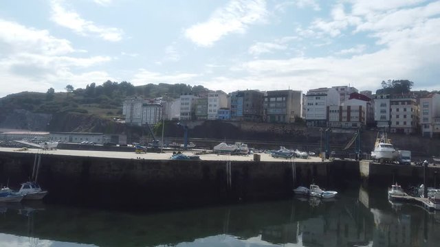 Malpica, beautiful coastal village of La Coruna. Galicia,Spain