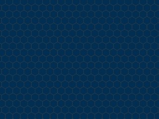 Blue abstract background with Hexagon