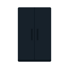 kitchen black drawers, in white background vector illustration design