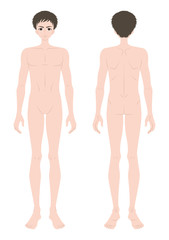 男性　全身