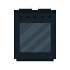 kitchen stove gas oven, in white background vector illustration design