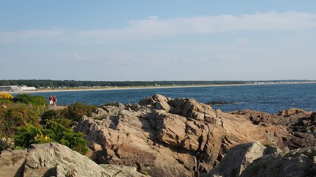 people walking on the Marginal Way in Ogunquit, Maine