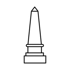 Ancient Egyptian Obelisk icon, line style