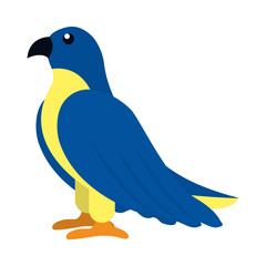 African Golden Eagle icon, flat style