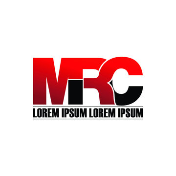 MRC letter monogram logo design vector