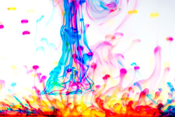 drop ink color in the water, colour background, smoke texture
