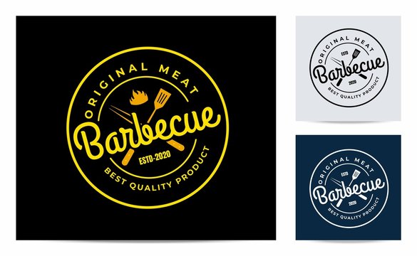 Barbecue logo or stamp