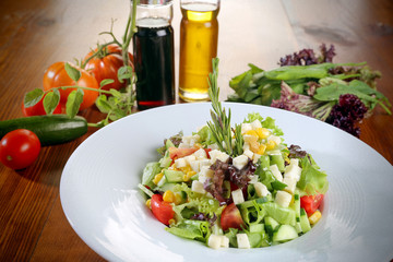 Mediterranean salad for cafes and restaurants