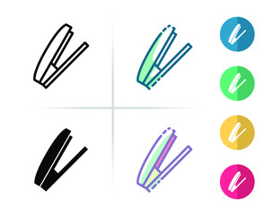 stepler icon or logo with variety of styles