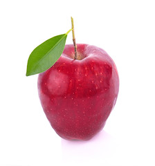 Red apple isolated on white background