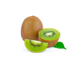 kiwi fruit isolated on white background