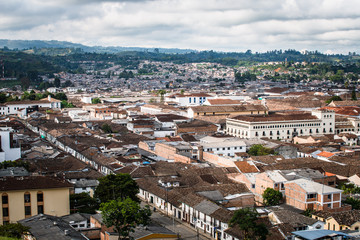 Fototapeta na wymiar Popayán, Capital blanca de Colombia en el departamento de Cauca_Colombia