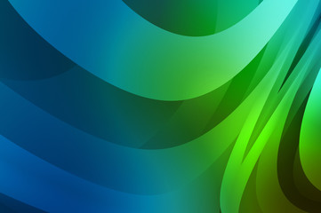 Abstract background with colorful gradient. Vibrant graphic wallpaper with stripes design. Fluid 2D illustration of modern movement.
