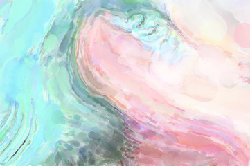 Fototapeta premium Watercolor strokes on surface. Artistic background image. Abstract painting on canvas. Brushstrokes. Contemporary art. Colorful texture of hand made artwork. Modern painting.