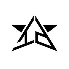 Initial Star Monogram Logo ID