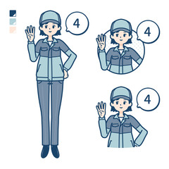simple delivery woman_Counting-as-4