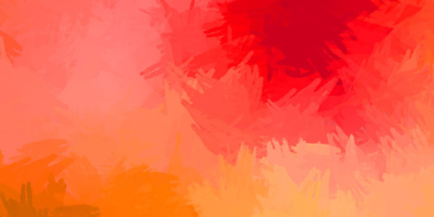 Vibrant paint pattern backdrop. 2D illustration of colorful brush strokes. Decorative texture painting. Painted background.