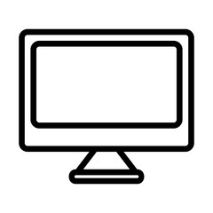 Computer icon vector illustration in line style for any projects