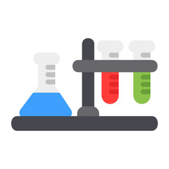 Laboratory icon vector illustration in flat style for any projects