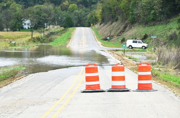 Flooded Rural Road
