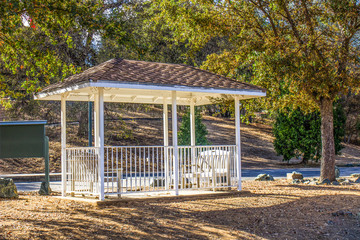 Small Gazebo With Benches
