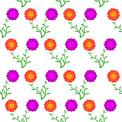 Vector flowers in the background pattern