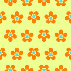 Vector flowers in the background pattern