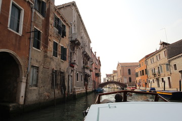 Scene in the city of Venice, Italy.