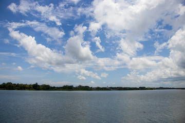Cielo sobre el río Tuxpan, en Tuxpan, Veracruz, México