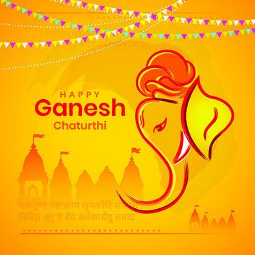 abstract, illustration, art, Lord, Ganesha, Vector, Hindu, Religion, festival, India, Chanting, Worship, Celebration, People, rituals, Ganapati, Ganeshji, art