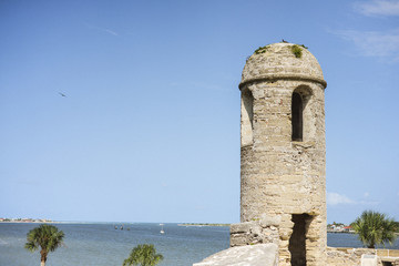 Fototapeta na wymiar lookout tower on fort