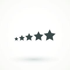 rating feedback valuation star ilustration Customer experience concept five stars customer product rating flat icon for apps and websites 5 rate rewiev vector web ranking