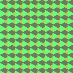 Seamless pattern with green leaves color. 3D isometric patterns for use on Presentation, card designs, website banners, graphics.