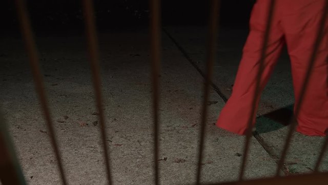 prisoner pacing at night