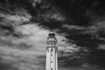 Playa faro de Trafalgar en Andalucia