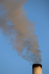 Smoke from the sauna chimney