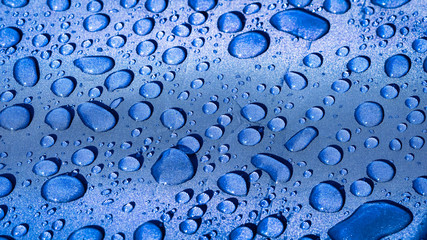 closeup of raindrops on a fabric