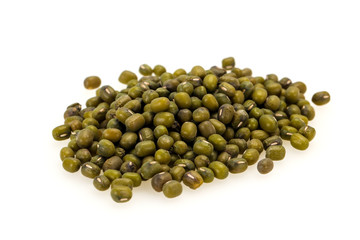 Dry raw beans mung for cooking