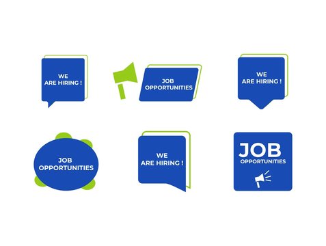 Spacial and Big Sale Badges Vector Collection with Vibrant Red and Blue Gradient Colors