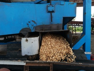 Wood crushing machinery for making fuel