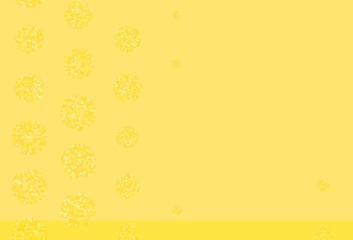 Light Yellow vector backdrop with dots.