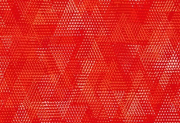 Light Red, Yellow vector template with crystals, circles.