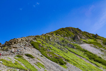 【北アルプス・立山】 雄山 登山道