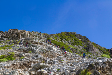 【北アルプス・立山】 雄山 登山道
