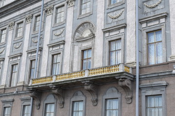 facade of a building with windows