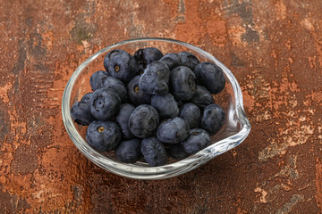 Ripe sweet tasty blueberries heap