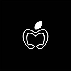 Apple fruit logo, Apple fruit logo design vector illustration, apple logo design template vector image