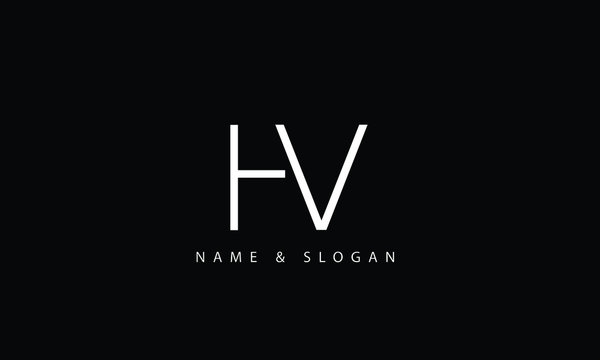 HV, VH, H, V abstract letters logo monogram