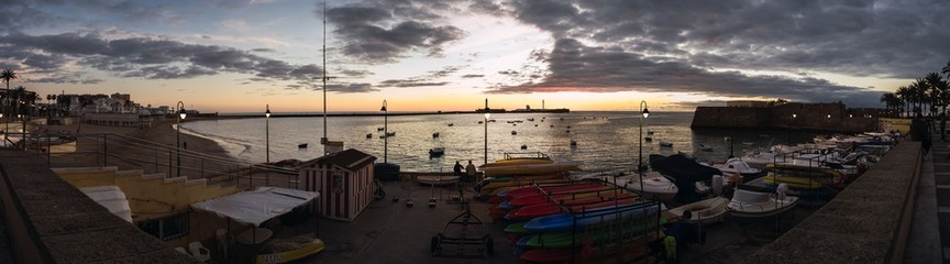 Atardecer en la Caleta,cadiz