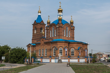 Fototapeta na wymiar Church of the Intercession of the most Holy Theotokos in Konstantinovka